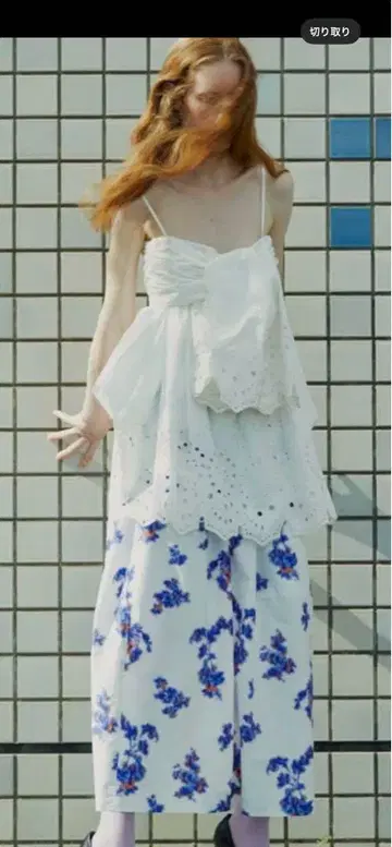 IRENE 아이레네 Broderie Anglaise Tops 블랙