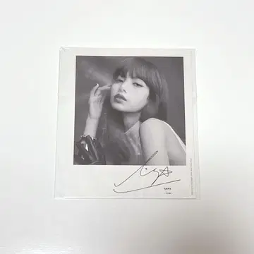 BLACKPINK 리사 친필 사인 폴라로이드 미개봉 새상품