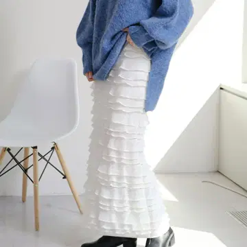 Kastane 컷 프릴 라인 스커트