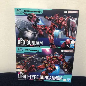 HG 1/144 빨간색 건담 + HG 1/144 경 캐논