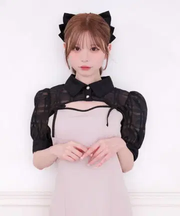 apres jour 숏 볼레로 블라우스