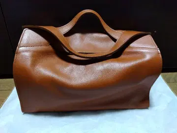 브라운 가죽 토트백
