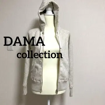 다마 컬렉션 dama 집업 후드티 속기모 M 그레이