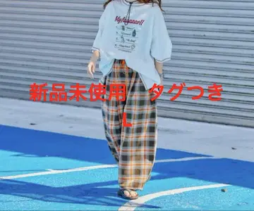 니코앤드 티라 체크 루즈 팬츠 팬츠 L