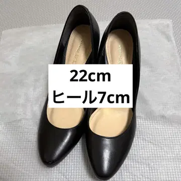 BARCLAY 버클레이 펌프스 하이힐 블랙 가죽 22cm