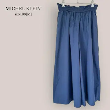 미쉘클랑 MICHEL KLEIN 와이드 플레어 팬츠 밴딩 편안한 M