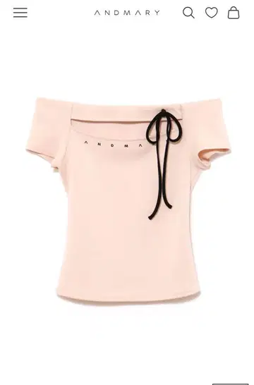 ANDMARY Dada ribbon tops 오프숄더 상의