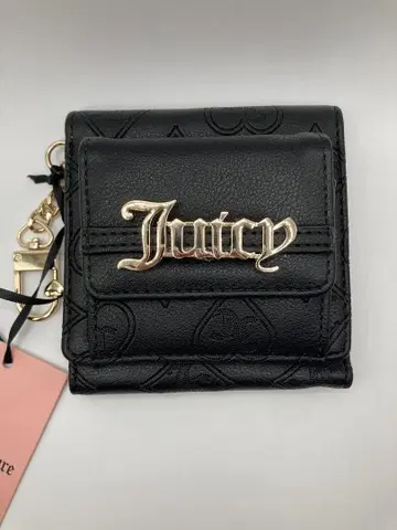 Juicy Couture 3단 폴더형 지갑 블랙
