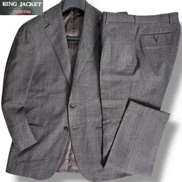 J6414 컨디션 최상 링자켓 마이스터 글렌 격자 무늬 수트 46