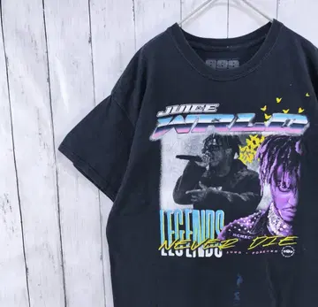 US 구제 의류 Juice WRLD 주스 월드 랩 티셔츠 블랙 L