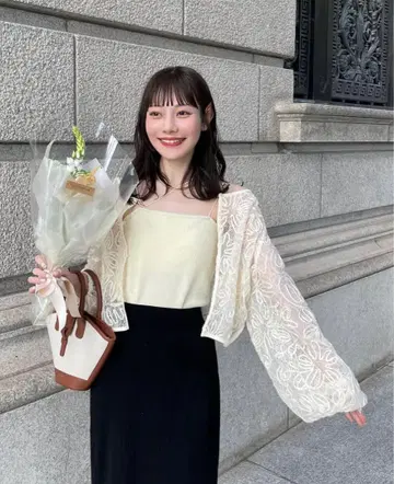 hinari 멀티 웨이 레이스 블라우스