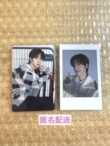 BTS 진 RUNSEOKJIN 티셔츠 트레이딩 카드 인스턴트 사진 세트