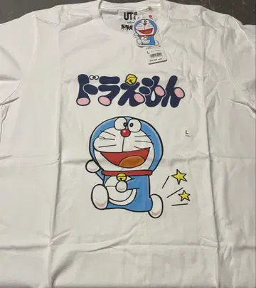 도라에몽 티셔츠 L 사이즈 화이트