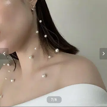 liqui 안개꽃 펄 브론 귀걸이