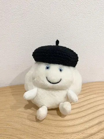 봉제 인형용 베레모 블랙 봉제 의류 봉제 인형