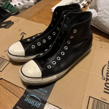 CONVERSE ALL STAR 블랙 하이컷 크롬 엑셀 가죽