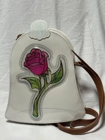 미녀와 야수 로즈 돔 숄더백