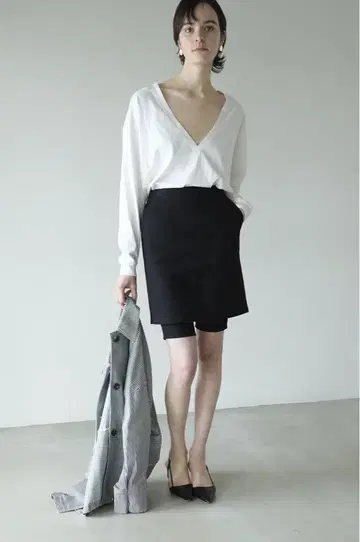 클레인 쇼트 팬츠 레이어드 스커트