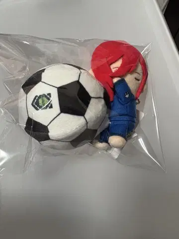 블루 록 축구공 스퀴즈 치기리 효마 봉제 인형 키링