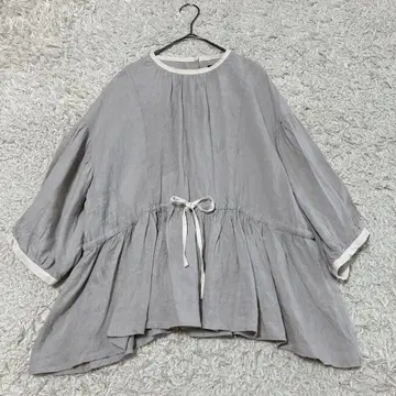 늑대와 올빼미 늑대와 나뭇잎 사이로 비치는 햇살 코튼 린넨 튜닉