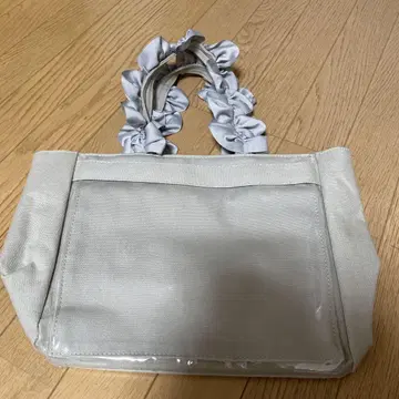 자카마트 A4 핸들 프릴 토트백 이타백 그레이
