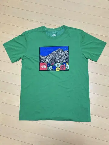 THE NORTH FACE 그린 컬러 티셔츠