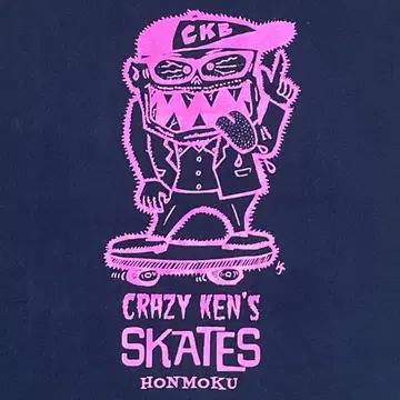 크레이지 켄 밴드 요코야마 켄 CRAZY KEN'S SKATES 티셔츠
