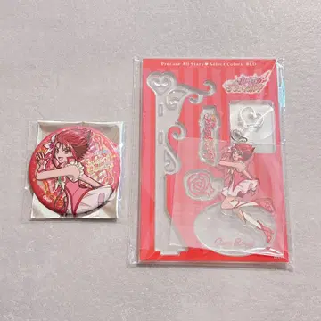 프리큐어 5 Select Colors 캔뱃지 아크릴 스탠드 루즈