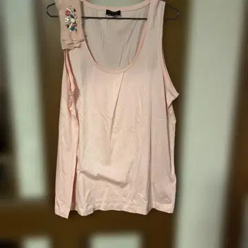 ESCADA SPORT 핑크 탱크탑 비쥬 장식