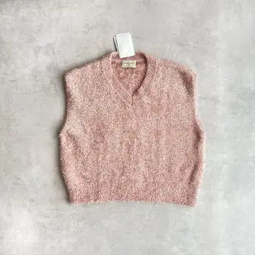 새상품 UNITED ARROWS 글리터 라메 슬리브리스 니트 베스트