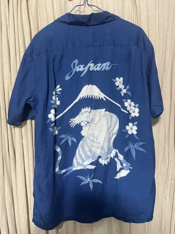 블루블루 인디고 카라 셔츠