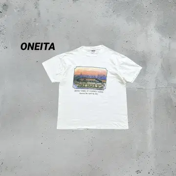 90s ONEITA 오리올 파크 반팔 티셔츠 싱글 스티치 XL 사이즈