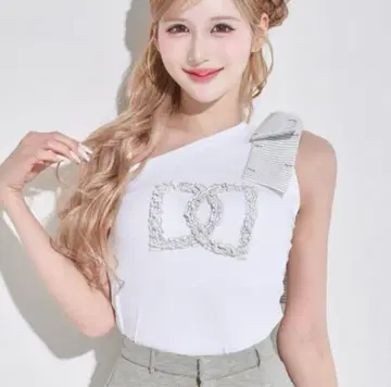 Darich 빅 리본 원숄더 상의