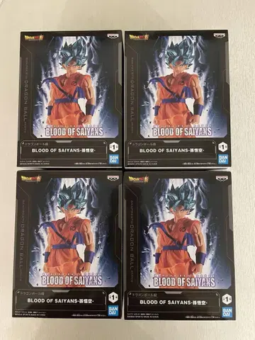 드래곤볼 슈퍼 BLOOD OF SAIYANS 손오공 4개 세트