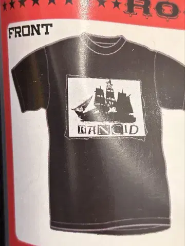 새상품! ROCK DEPT 락 데포 RANCID 빈티지 티셔츠 데드스탁