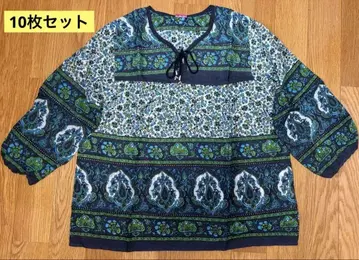 보일 블라우스 인도 면 100% 10장 모듬