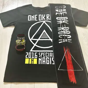 ONE OK ROCK 나기사엔 라이브 굿즈 세트 티셔츠 타월 러버반