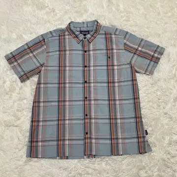 Patagonia 패커 의류 반팔 셔츠 색스 블루 XL