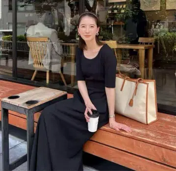 CLANE RIB CIRCULAR 원피스