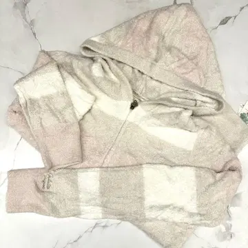 택 포함 젤라또피케 후드티 스트라이프 핑크