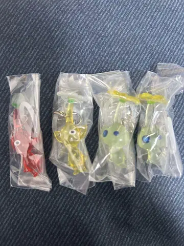 미사용 피크민 메지루시 액세서리 2 가챠 4개 세트