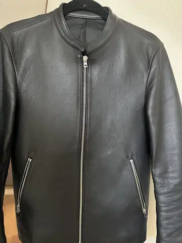 LIDNM 블랙 가죽 자켓