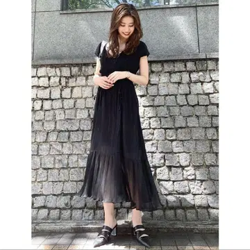 murua 플리츠 원피스 라메