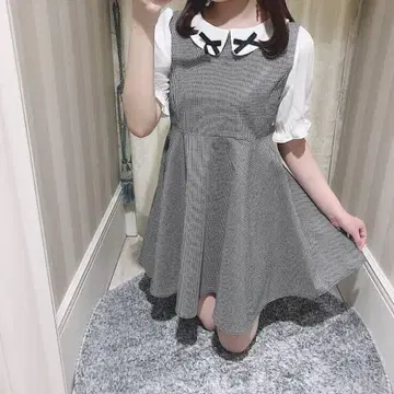 evelyn 옷깃 리본 원피스