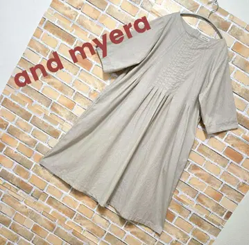 and myera 앤드 마이라 시스터 원피스 면 린넨 펠리시모 L