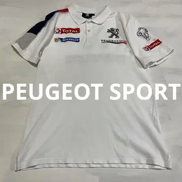 터키산 PEUGEOT SPORT 레이싱 로고 자수 피케 셔츠