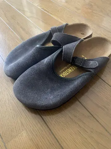 BIRKENSTOCK 사보 클로그 샌들 36 그레이스 스웨이드