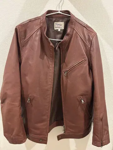 DUFFER 브라운 가죽 자켓