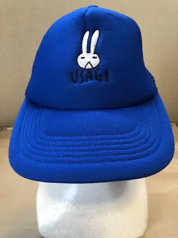 약한 페달 USAGI 토끼 자수 파랑 캡