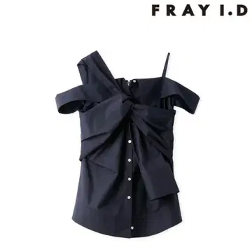 FRAY I.D 노트 디자인 셔츠 블라우스 네이비